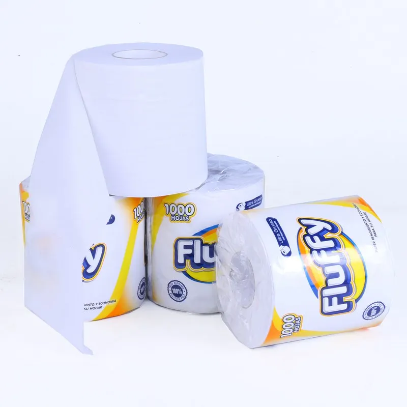 

Premium Quality Biodegradable Custom Logo Soft Sanitary Toilet Tissue Paper, Natural white or customized