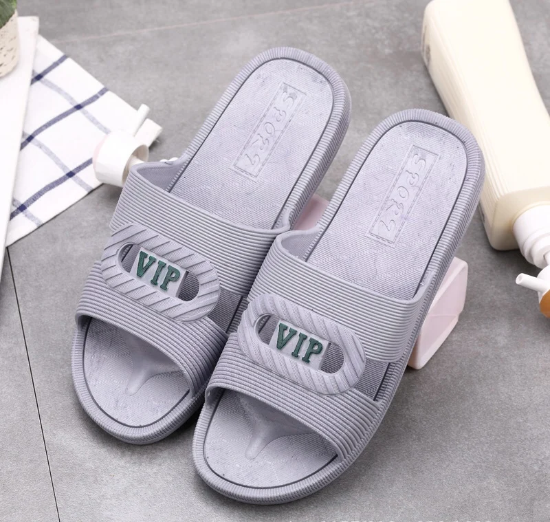 

summer room slipper outdoor leisure pvc summer sandal beach sand soft thick washing bath room for man