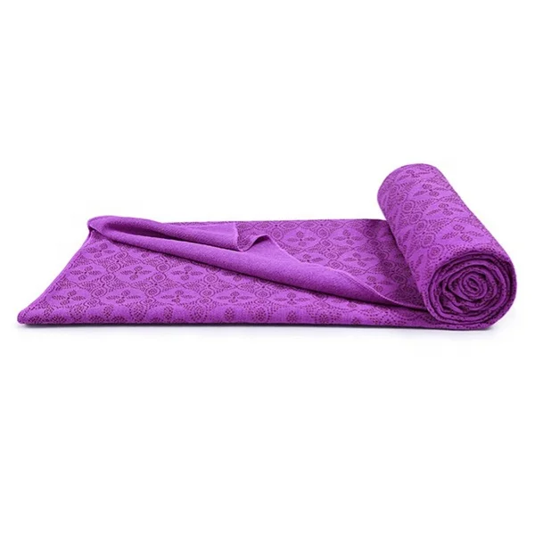 

Gym exercise fitness cover non slip yoga towel, Green, pink,blue,purple