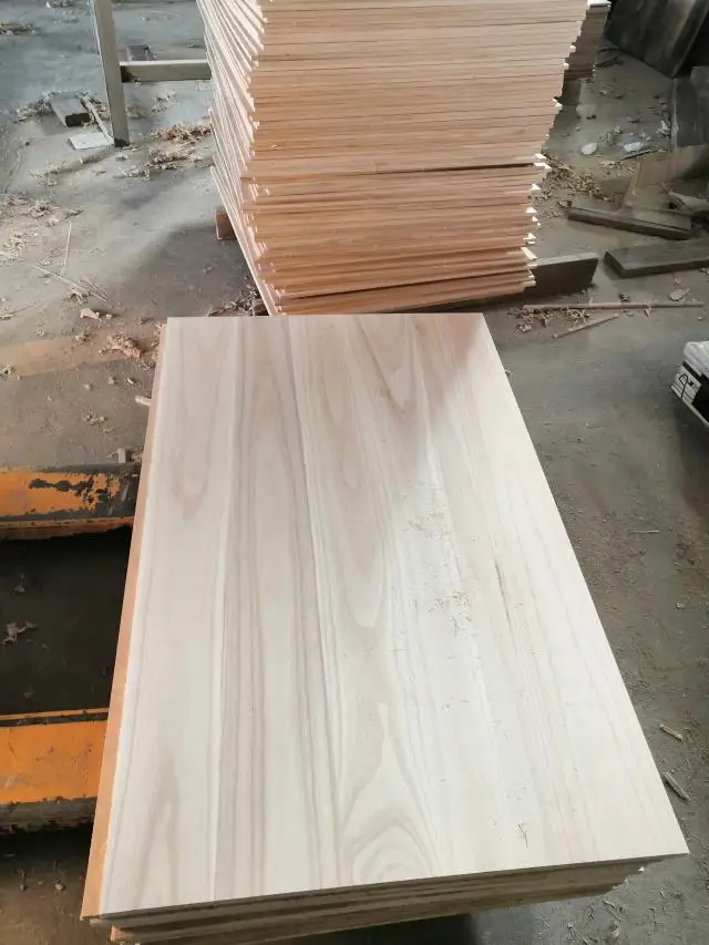 用于工作台的优质木质面板美妙的炭化泡桐木板 - buy low density