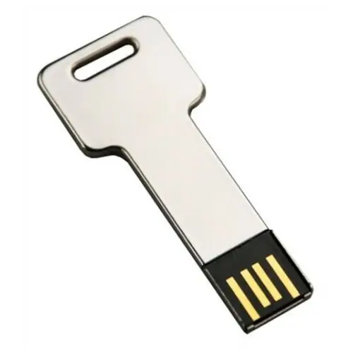 Silver Square Key USB Stick Silver Key USB Flash Drive - ANKUX.COM