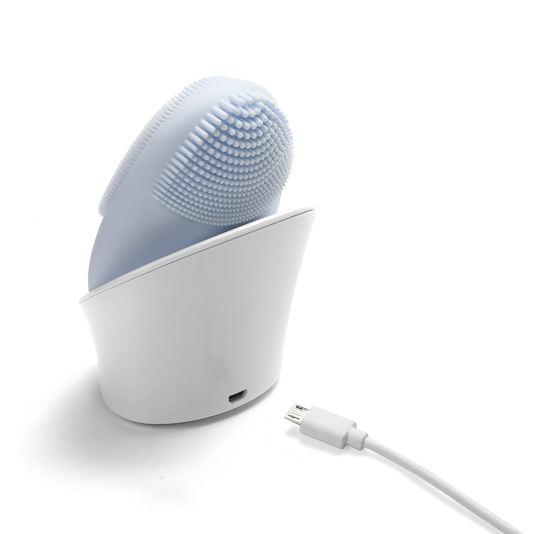 
Wireless Rechargeable Face Cleanser Ultra Soft Silicone Facial Massager Cleansing Brush 
