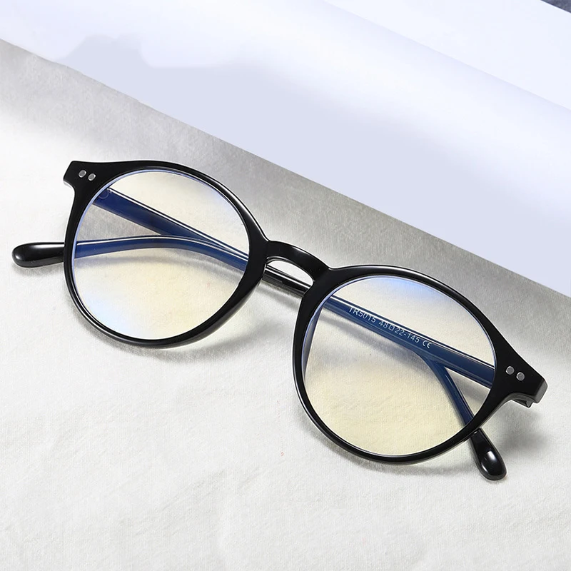 

DCOPTICAL 2021 Round Anti Blue Glasses For Men and Women Blue Blocking Computer Glasses TR90 Optical Frame