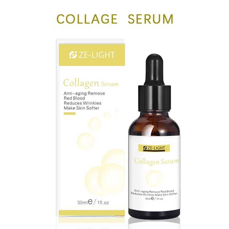 

Private Label Skincare Collagen Face Serum Anti Aging Peptide Serum Brightening Tightening for Glass Skin