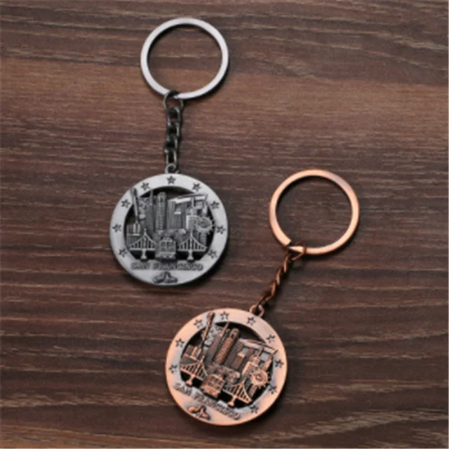 
custom keychain San francisco metal keychain wholesale 