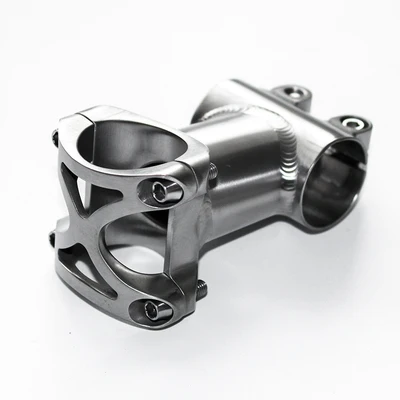 NH Titanium Road Bike Handlebar Stem with High Polish Black Anodized Finish Light Weight Bicycle Part