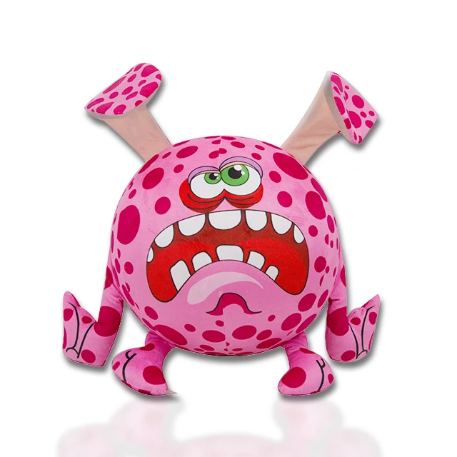 
hot selling cute fat animals round soft plush stuffed animal ball toy 