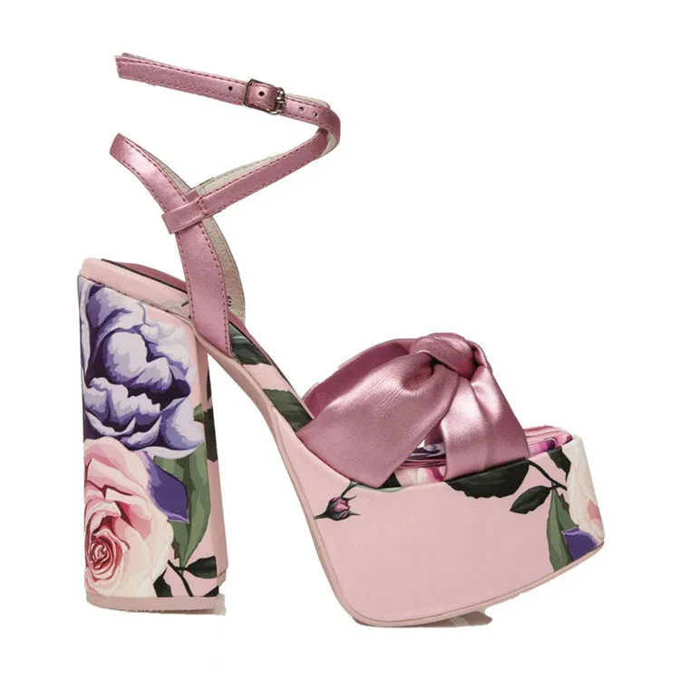 

Women's Fashion Buckle Square Toe Chunky Heel Sandals Platform Open Toe Ankle Strap Chunky Heels