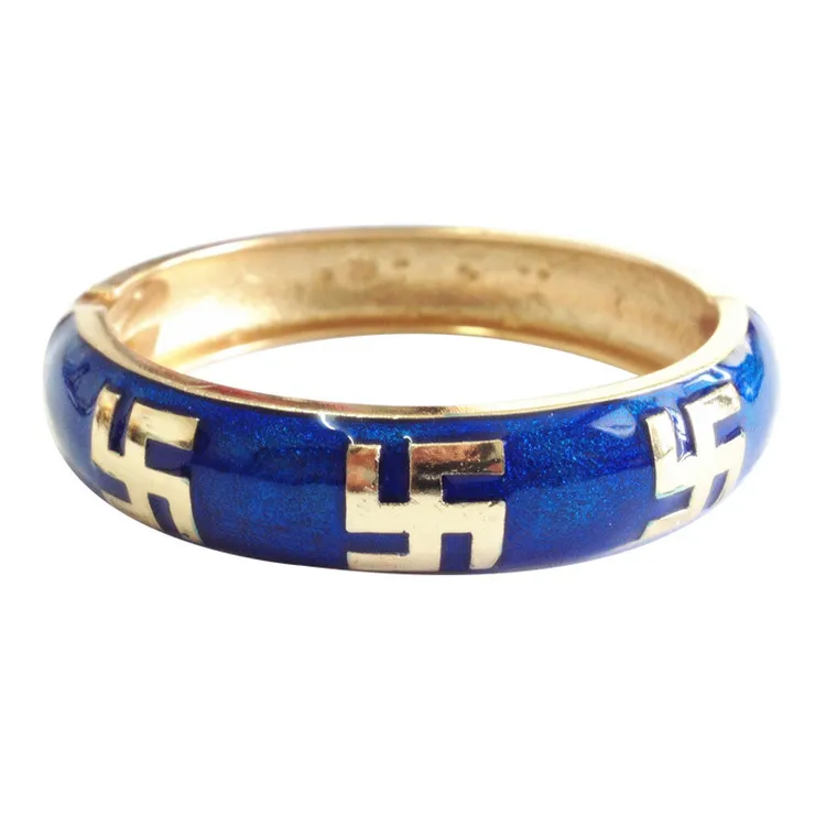 

WIIPU Buddhist symbol alloy bracelet female cloisonne Buddhist gift giveaway jewelry birthday gift ladies bracelet