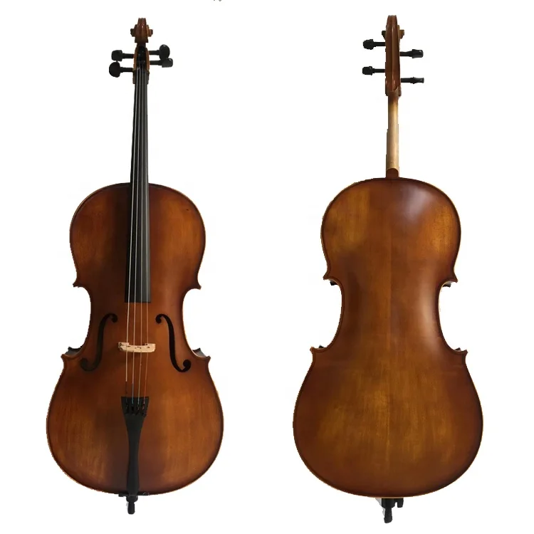 

High grade professional handmade wood antique matte cello maple cello with carbon fiber accessories