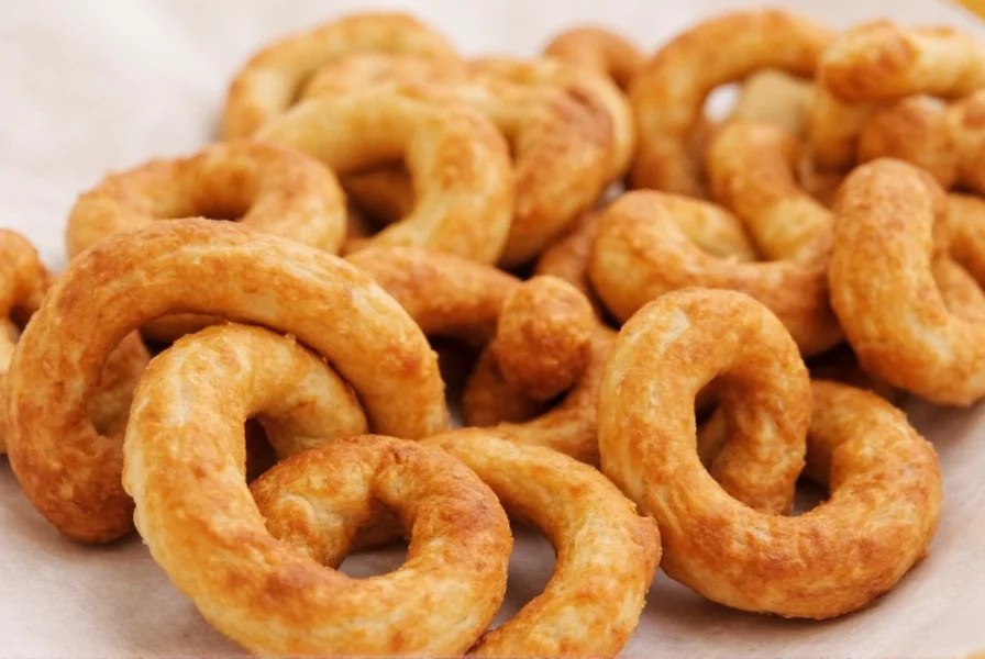Step-by-step preparation of homemade cinnamon twists showing dough extrusion, frying, and coating process