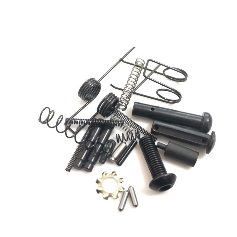 

Fyzlcion Tactical 21Piece Bottom Pins Spring Magazine Catch Pins Spare Parts For Hunting. 223 5.56 AR15 rifle accessory, Black