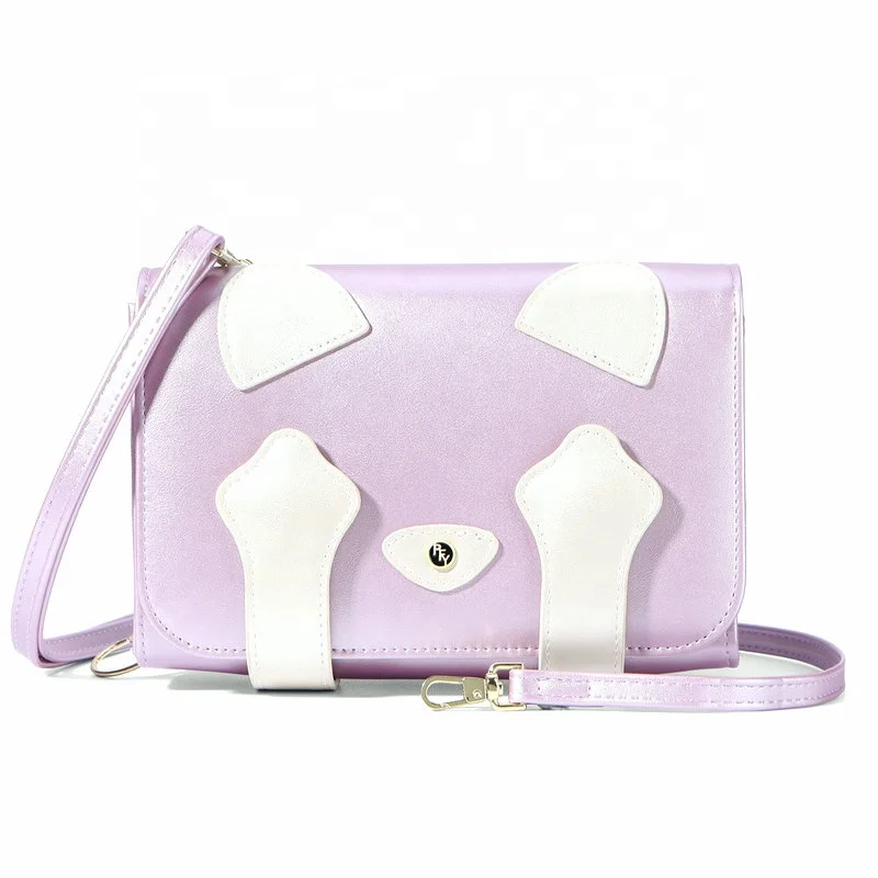 

Portable casual cute messenger bag pu pearlescent girls sling bag