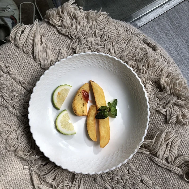 

Manufacturer Direst Home Restaurant White Porcelain Ceramic Tableware Plates