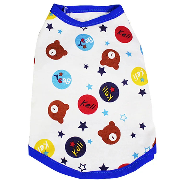 

Wholesale 2021 summer cartoon pattern pet summer vest clothes dog casual lift clothing dog cooling vest, Customized color