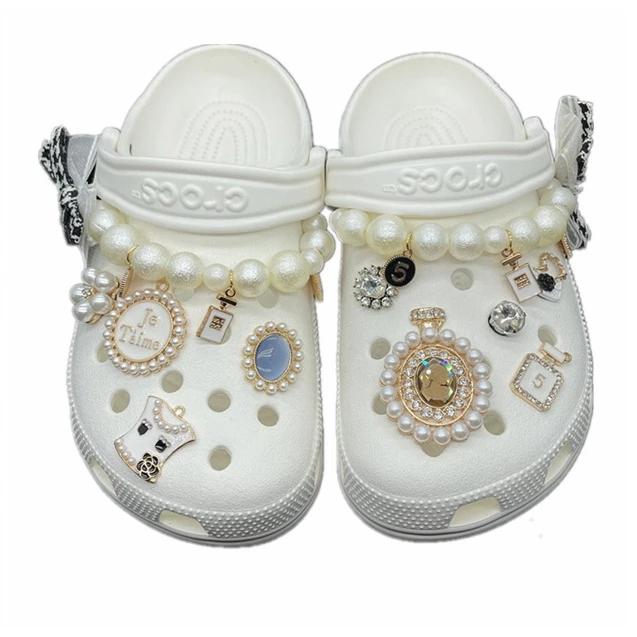 

Explosive hole shoes diy jewelry accessories pearl bracelet perfume bottle decoration material shoe buckle accessories, Picture