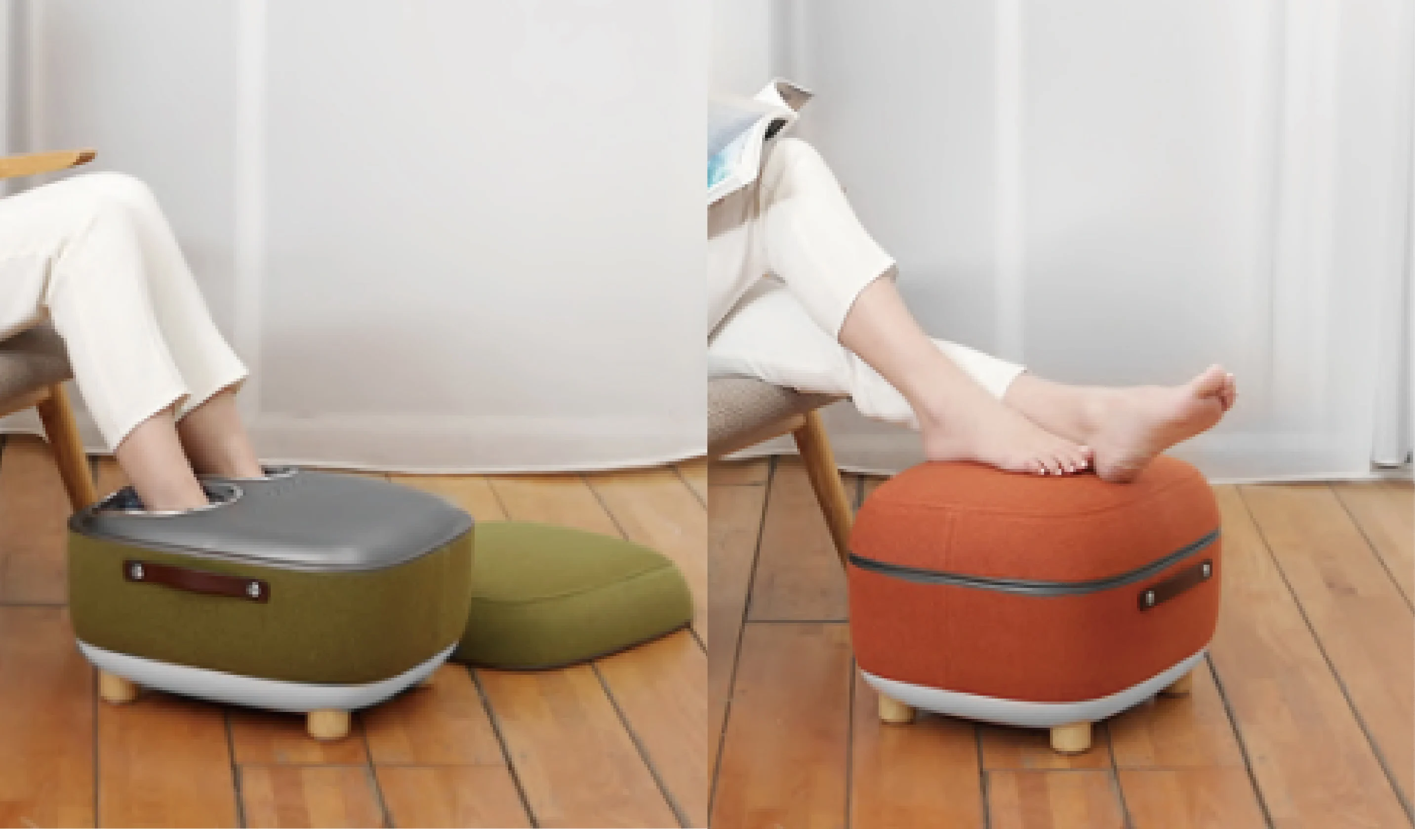 Adjustable Intensity Heating Vibration Chair Foot Stool Massager Professional Air Pressure Foot