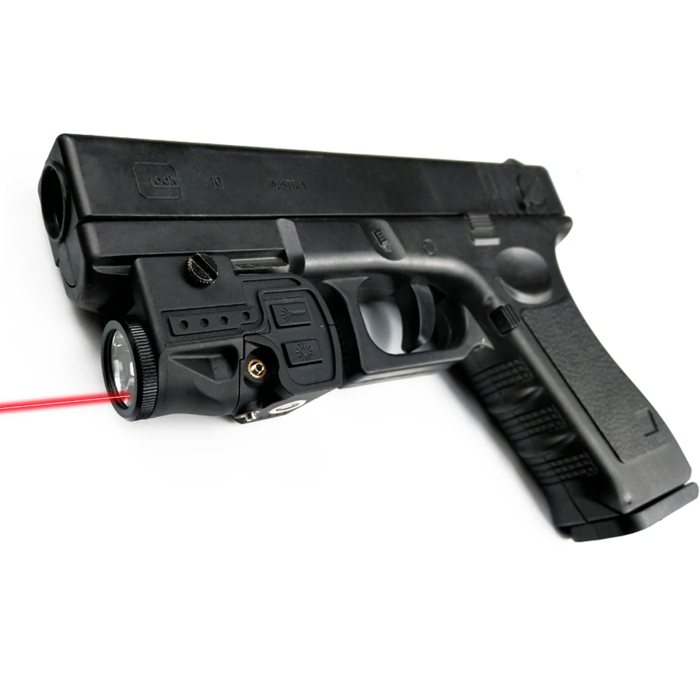 

Self Defense Gun Light Tactical Red Dot Laser Sight with 500lm Led Flashlight for Glock Accesorios De Armas