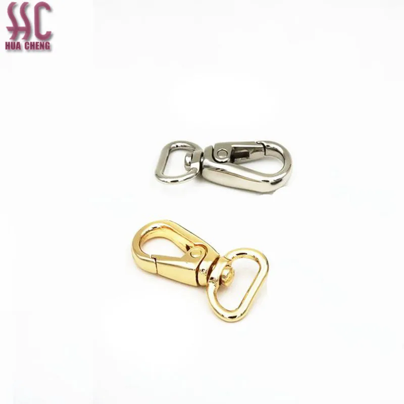 

Customized Bag Hardware dog hook 16mm nickel dog hook swivel snap hook metal accessories for bags