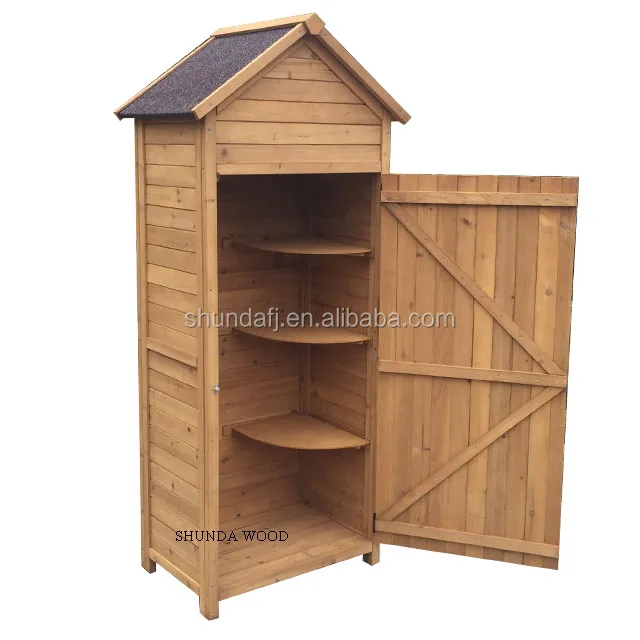 Sdgs001 Large Cheap Outdoor Wooden Garden Storage Cabinet