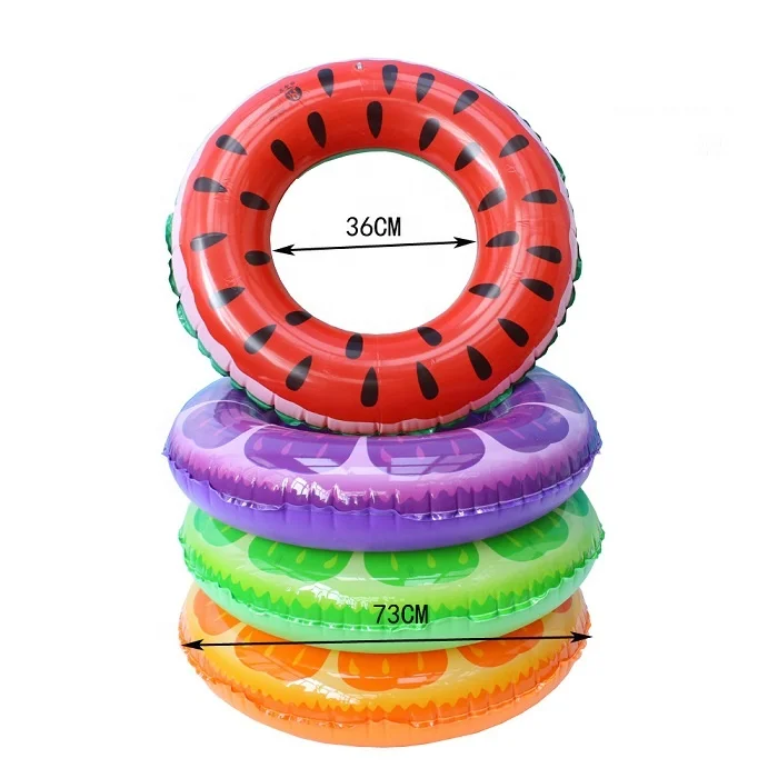 

Amazon Hot Sale Swim Party Toy Summer Adult Kids Inflatable PVC Swimming Ring, 4 colors