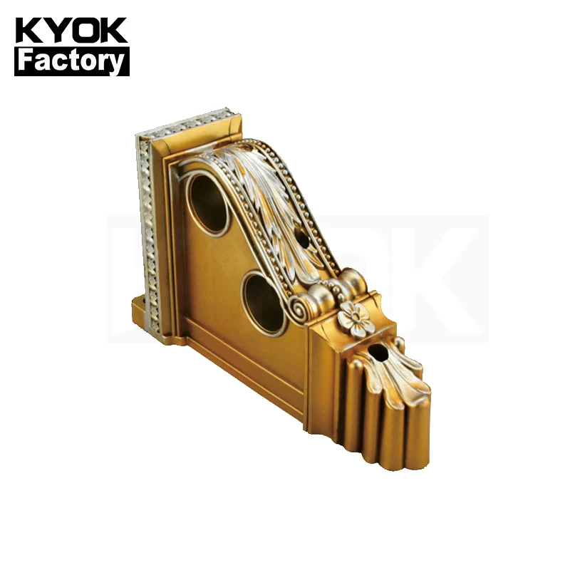 

KYOK High Quality Plastic Curtain Brackets Cheep Price Curtain Rods Classic Style Curtain Accessories