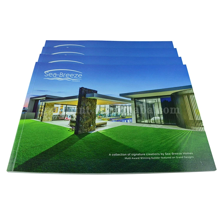 
China Softcover Photo Booklet CMYK Cheap Price Landscape Brochure Printing Service 