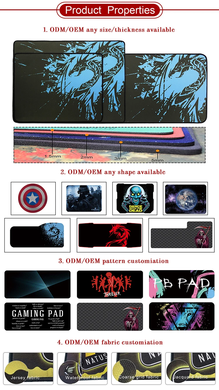 Wholesale custom extended gaming mouse pad / mouse pad gaming / mousepad