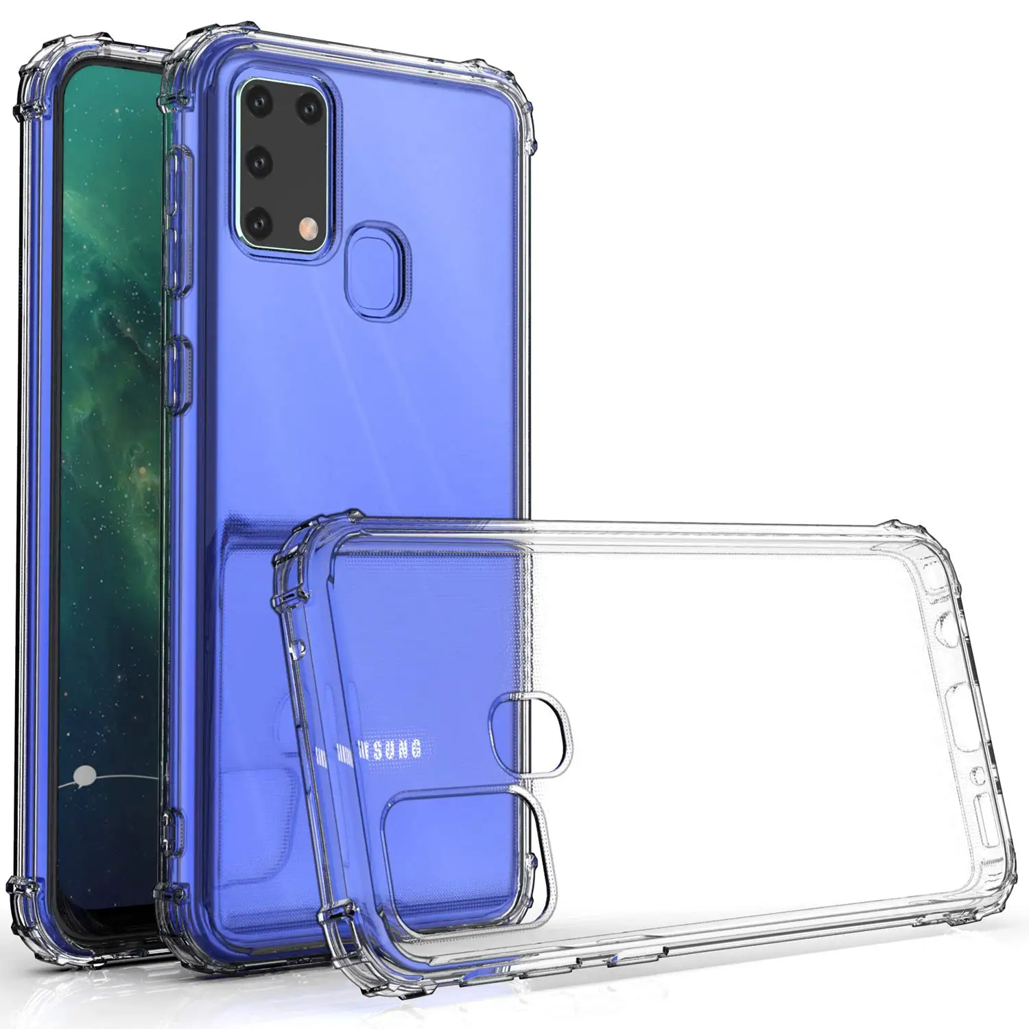 

for samsung m31 phone case Cover Clear TPU shockproof case for samsung m31