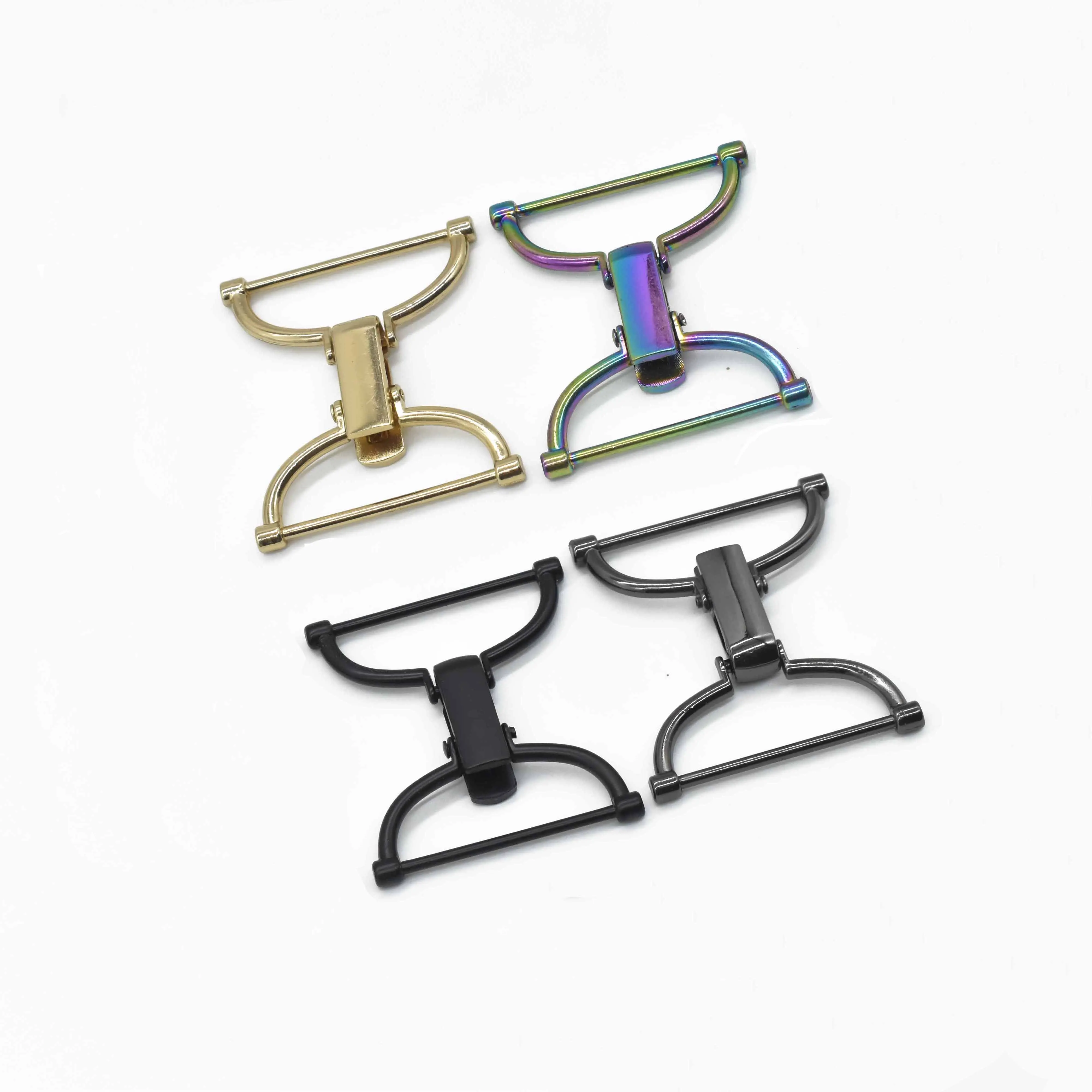 

Zinc alloy metal front 3/4 inch clip type belt buckle with lock open alloy buckle