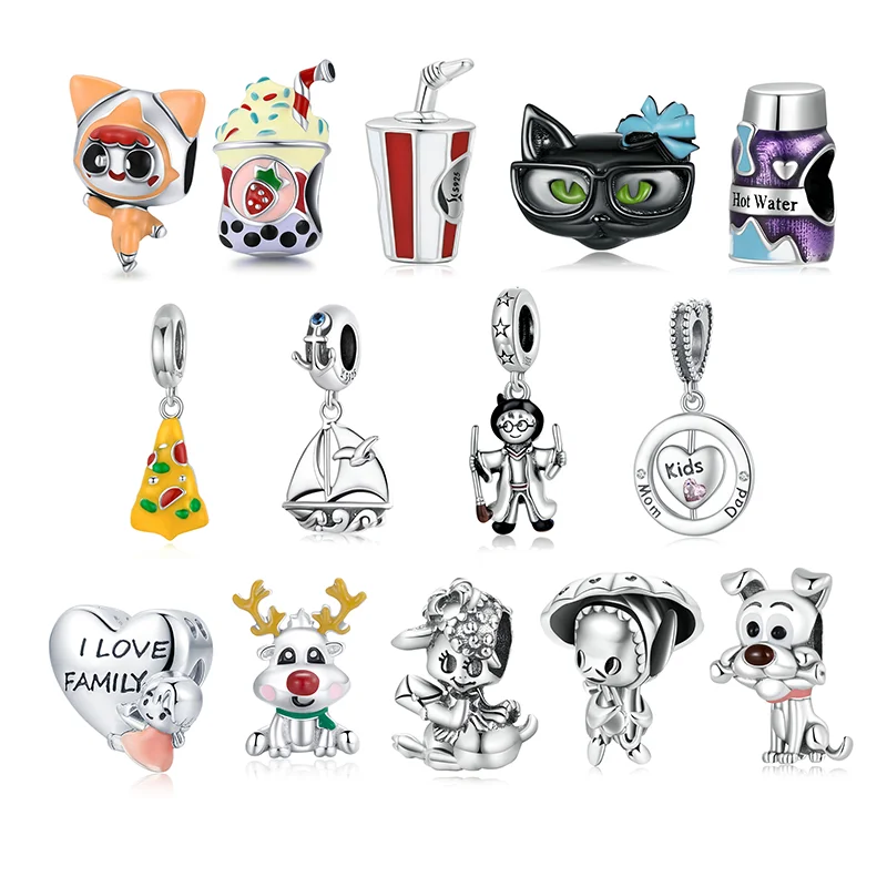 

Wholesale Cool Cute Charms And Pendant Hollow Heart Charm Gold Plated Animal Charms