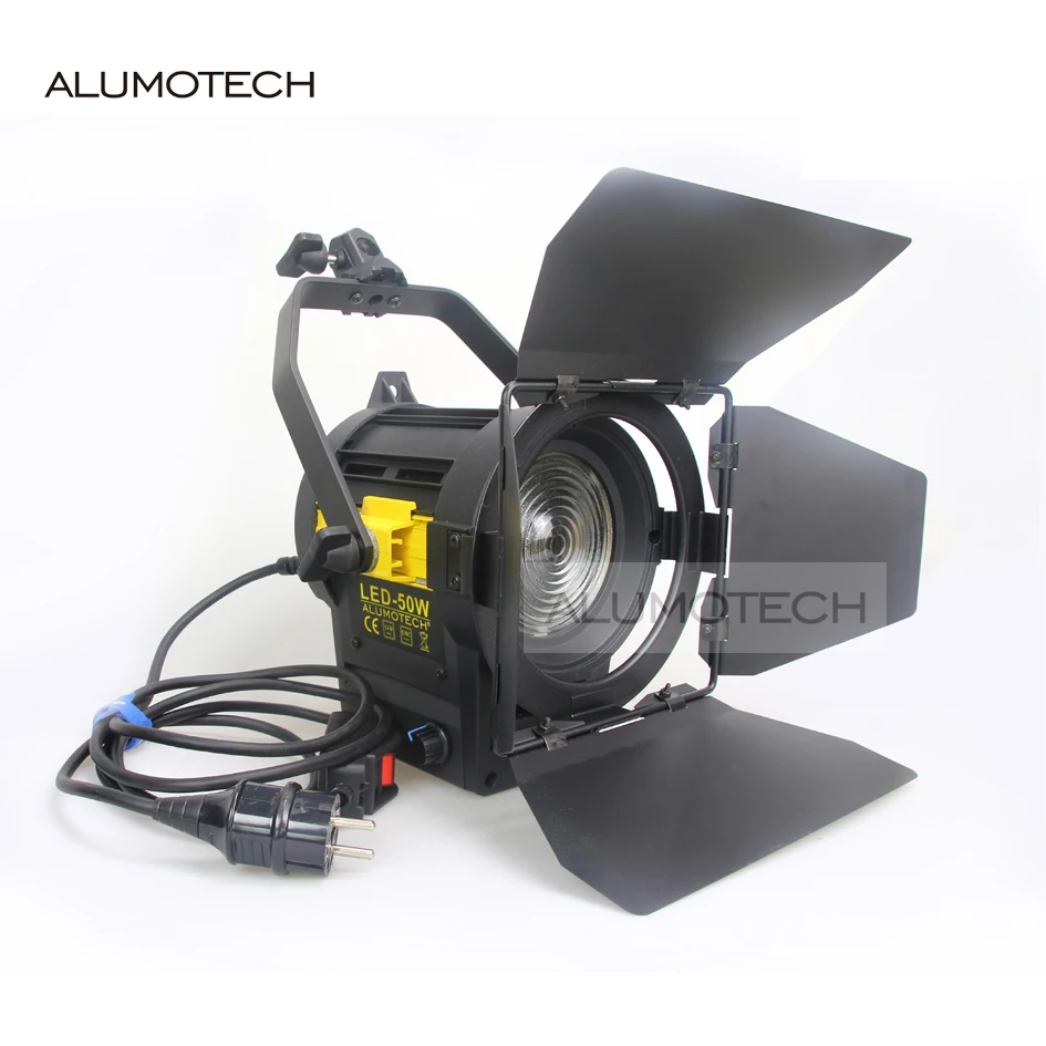 

Alumotech Photography Studio Video Film Continous Lighting Equipment 5500K/3200K 50W Fresnel LED Spotlight Lamp