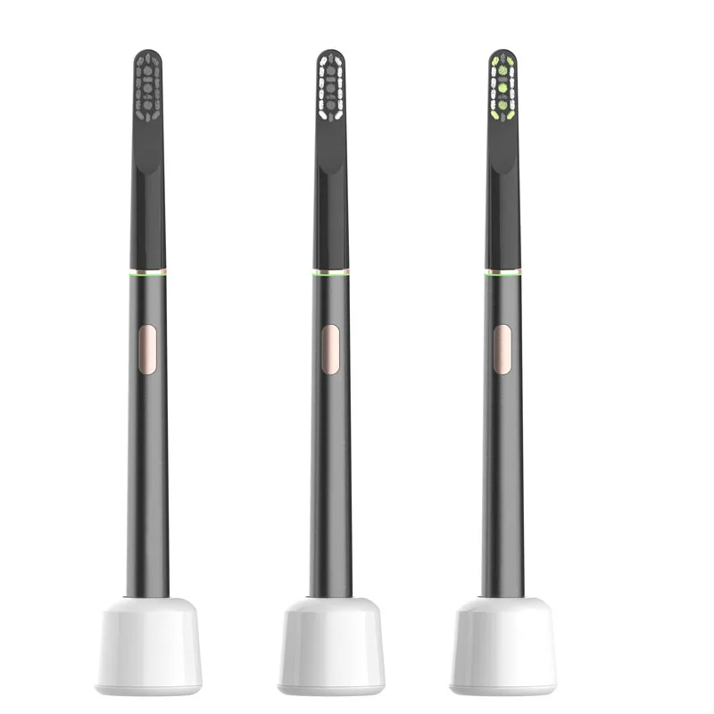 

LULA Customized Sonic Smart Toothbrush Sets Wireless Charging Black Electric Tooth Brush Ultrasonic Toothbrush for Travel