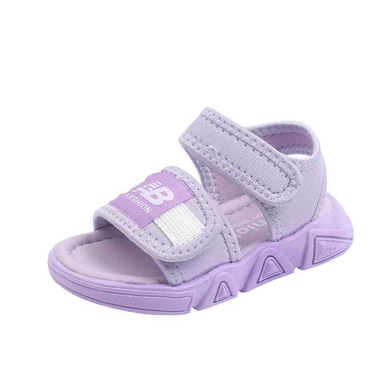 

Summer fashion baby sandals new girls boys open toe flat beach shoes children soft bottom non-slip toddler sandals, 3 colors