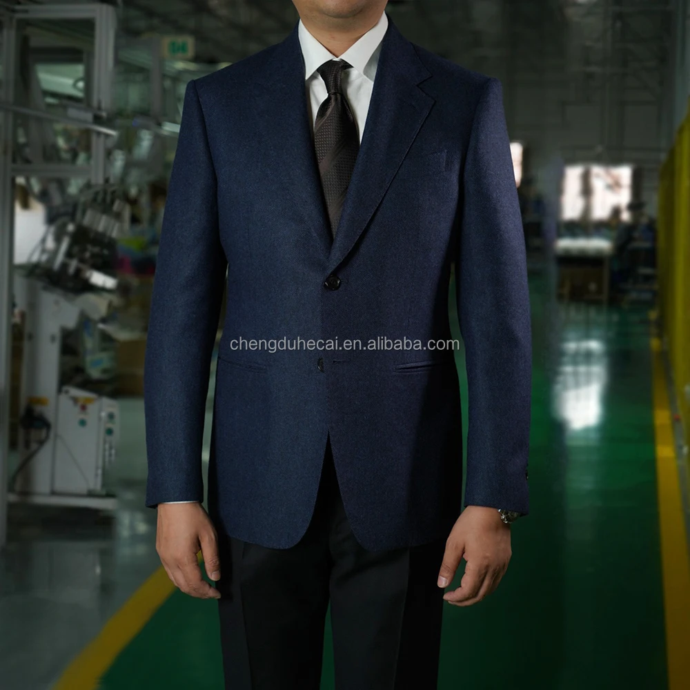 HARCHOY Half Canvas 100% Wool Italian Fabric Suit