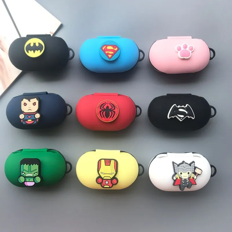 

Cartoon Super hero Case for samsung galaxy buds skin case protective silicone cover case, Multi patterns