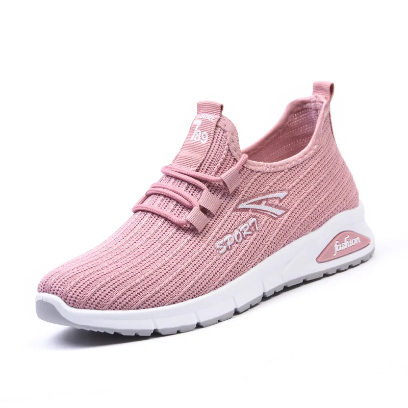 

JSY061 Wholesale Casual women's shoes hot fashion knit Running sneakers shoes new safety shoes, Customized color