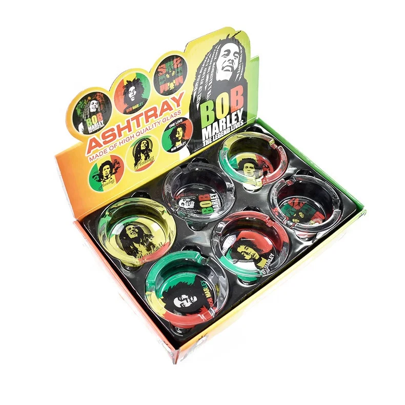 

Xingman custom logo cookie ash tray smoke accessories glass ashtray, Stock patterns