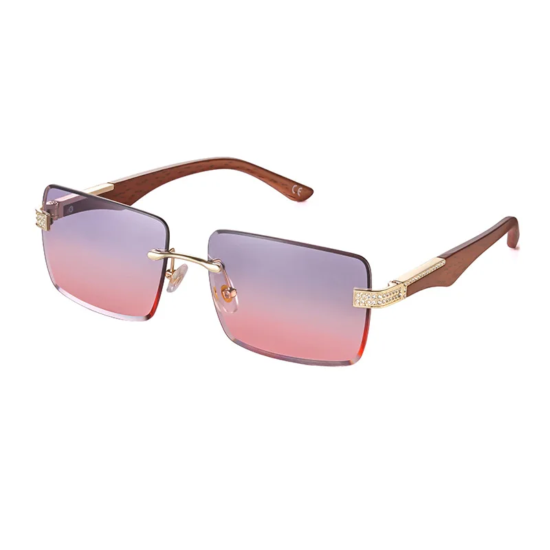 

Shades Stylish Women Wholesale Designer Rimless Men Luxury Italian Sun Glasses Sunglasses, Picture shows