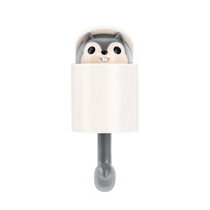 

ABS free punch glue hook creative kitchen wall coat hook