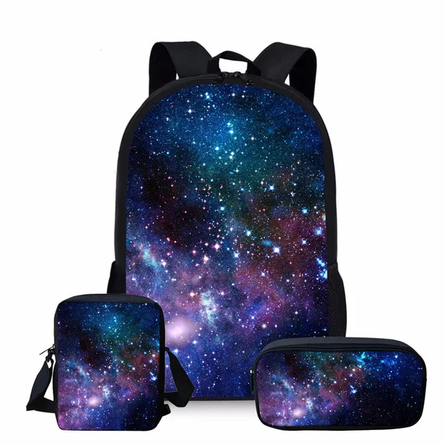 

Multicolor Galaxy Star Space Backpack for Teenage Girls Boys Classic Unique Children Bagpack Student Kids Rucksack