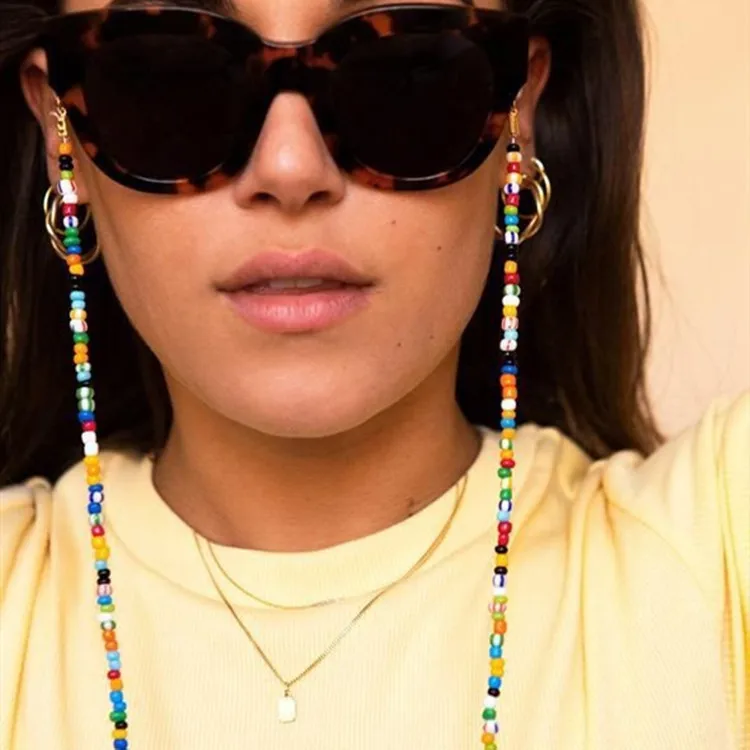 

Lanyard Eye Glass Chain Necklace Bead Boho Bohemian Non-Slip Eye Glasses Rope Chain