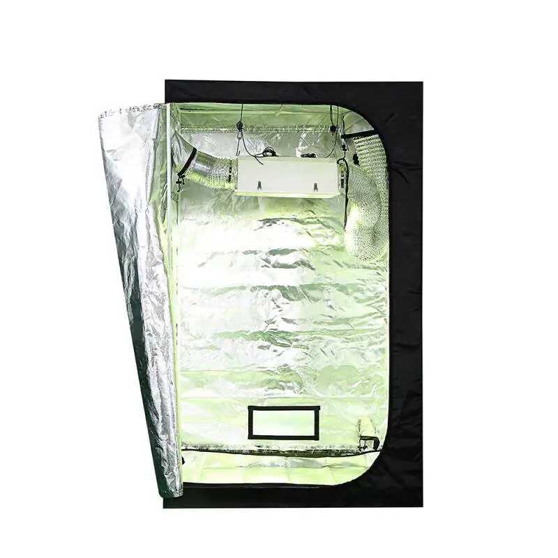 
Greenhouse Manufacturer Highly Reflective Fabric 600D Durable Mylar Plant 150*150*200cm Grow Tent 
