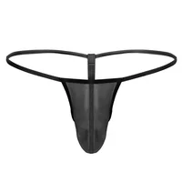 

Mens G-string With See Through Mesh Bulge Pouch Men Briefs Men's Sexy Underwear Lingerie Bikini Thong