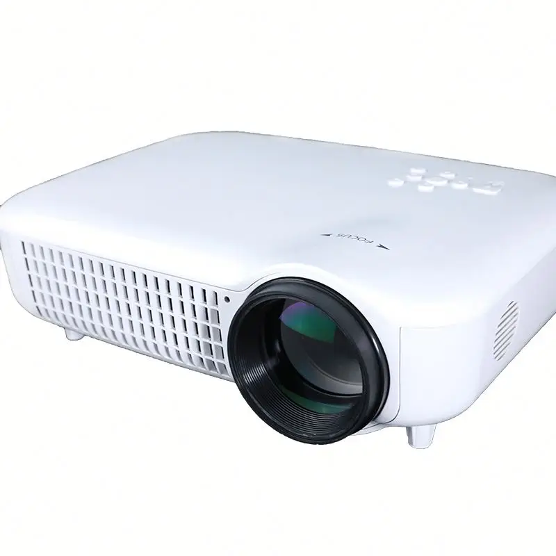 

Lowest price mini portable wifi . 4500lumen projector, White/black