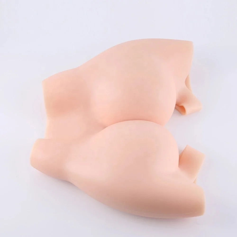 

Non-stick sexy buttock pants silicone rubber hip pants for female, Photo color