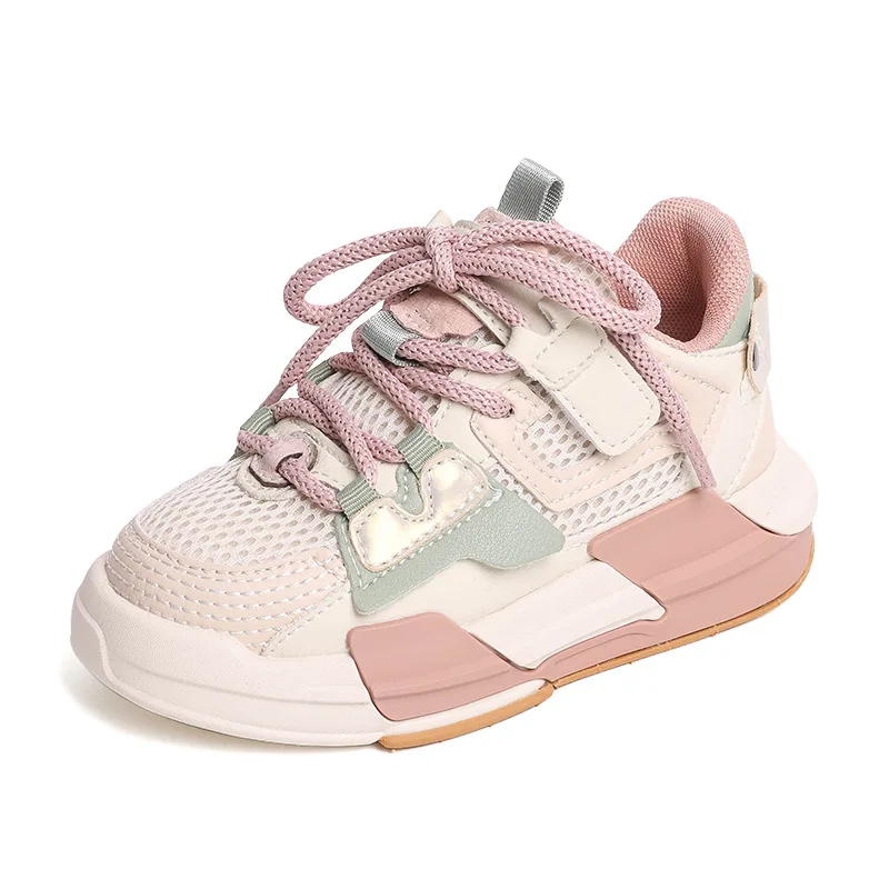 

New Fashion Design Kids Boy Girls Shoes Walking Running Sneakers White Pink Black Casual Sports Children Shoes