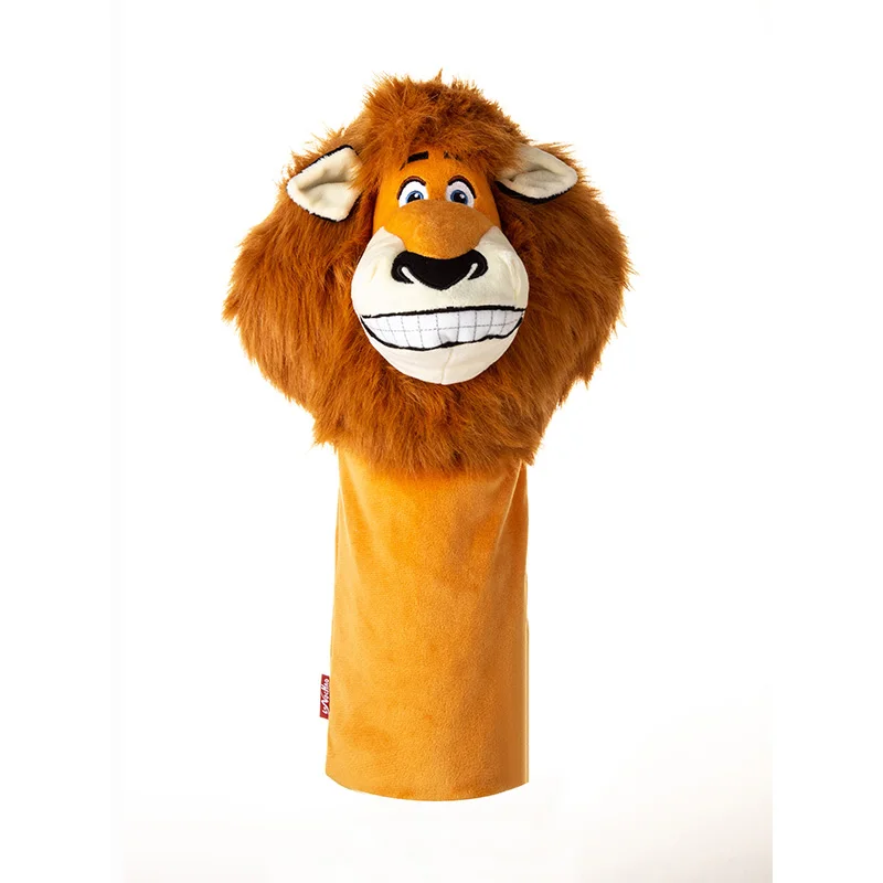 

New Arrival Wholesale Soft Nap Elastic Lion Head Custom Animal Golf Headcovers, Yellow