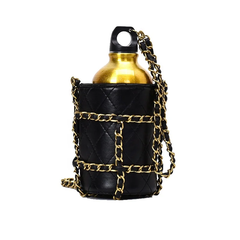 

FS8935 2021 Chain Bucket Bags Personalized Bucket Bag Rhombic Print Pu Leather Water Bottle Holder Bag Cross Body, See below pictures showed