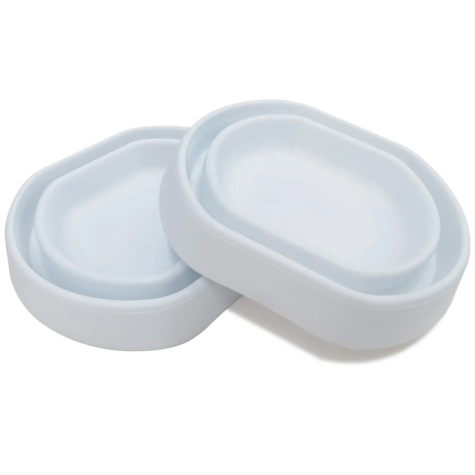 4-in-1 Set of PVC Bed Bug Interceptors Over-Coated BedBug Trap with Hard Bottom for Camping Hiking Bed Legs Included